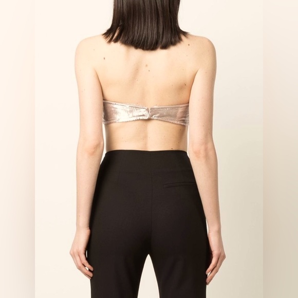 Lola bandeau top in soft champagne - Picture 4 of 4